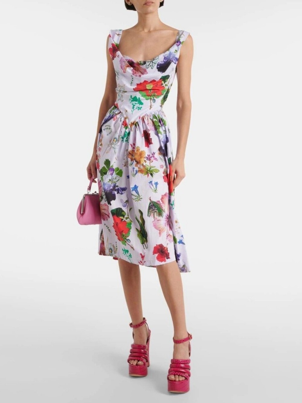 Vivienne Westwood Sunday RARE floral cotton corset dress